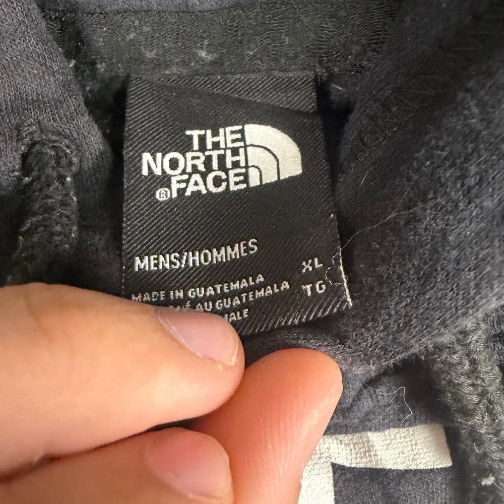 The North Face Mens XL Navy Blue Graphic Logo Pullover Hoodie Sweatshirt